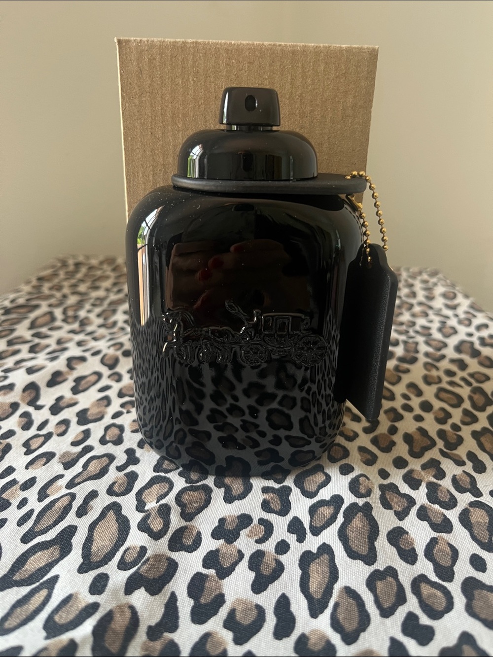 New Coach Eau de parfum Fragrance Bottle with Gold Chain Tag